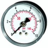 Standard pressure gauges, connection on rear