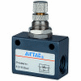 Unidirectional flow control valves in block design - Restricted in the flow direction