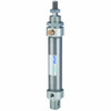 Round cylinders ISO 6432 - single-acting (pressureless in the retracted position), with magnet, non-cushioned, »MSI« Series