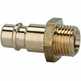 Plugs for couplings DN 7.2 - DN 7.8, brass with a bare metal surface, male