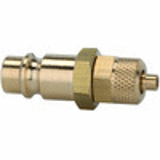 Plugs for couplings DN 7.2 - DN 7.8, brass with a bare metal surface, for hose