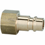 Plugs for couplings DN 7.2 - DN 7.8, brass with a bare metal surface, female