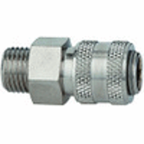 Quick disconnect couplings DN 5, nickel-plated brass, male