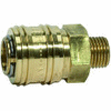 Quick disconnect couplings DN 7.2, brass with a bare metal surface, male