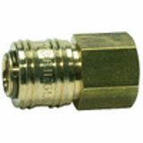 Quick disconnect couplings DN 7.2, brass with a bare metal surface, female