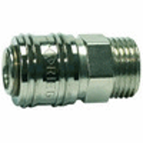 Quick-lock couplings DN 7.2, nickel-plated brass, male