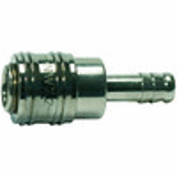 Quick-lock couplings DN 7.2, nickel-plated brass, with hose stem