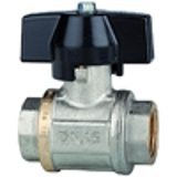 Ball valves with wing lever, female/female thread