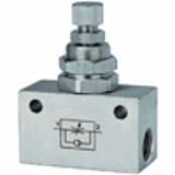 Unidirectional flow control valves, stainless steel