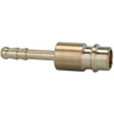 Stems and plugs for couplings DN 7.2 - DN 7.8, brass with a bare metal surface