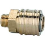 One-hand quick disconnect couplings, one side sealing DN 7.2
