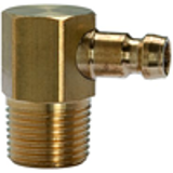 Push-in plugs DN 6, 90°, without shut-off valve, male threaded