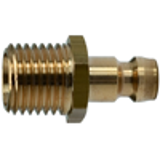 Push-in plugs DN 6, with shut-off valve, male threaded
