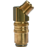 Temperature control couplings DN 6, male threaded, without shut-off valve