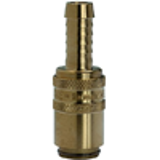 Temperature control couplings DN 6, with 9 mm plug and shut-off valve
