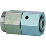 Pressure gauge fittings with cone seal, parallel female thread