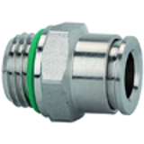 Male connectors, prallel thread acc. to DIN EN ISO 228-1, with O-ring
