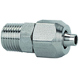 Male connectors, conical male thread acc. to ISO 7-1, stainless steel 1.4404