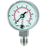 Pressure gauges, CrNi steel, 40, 50, 63, 100, 160 mm