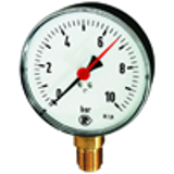 Standard pressure gauges 80, 100, 160 mm